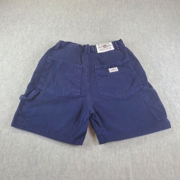 Vtg ENUF Jean Shorts Juniors 11/12 Blue Internationale Cargo Denim Made in USA - Picture 6 of 8